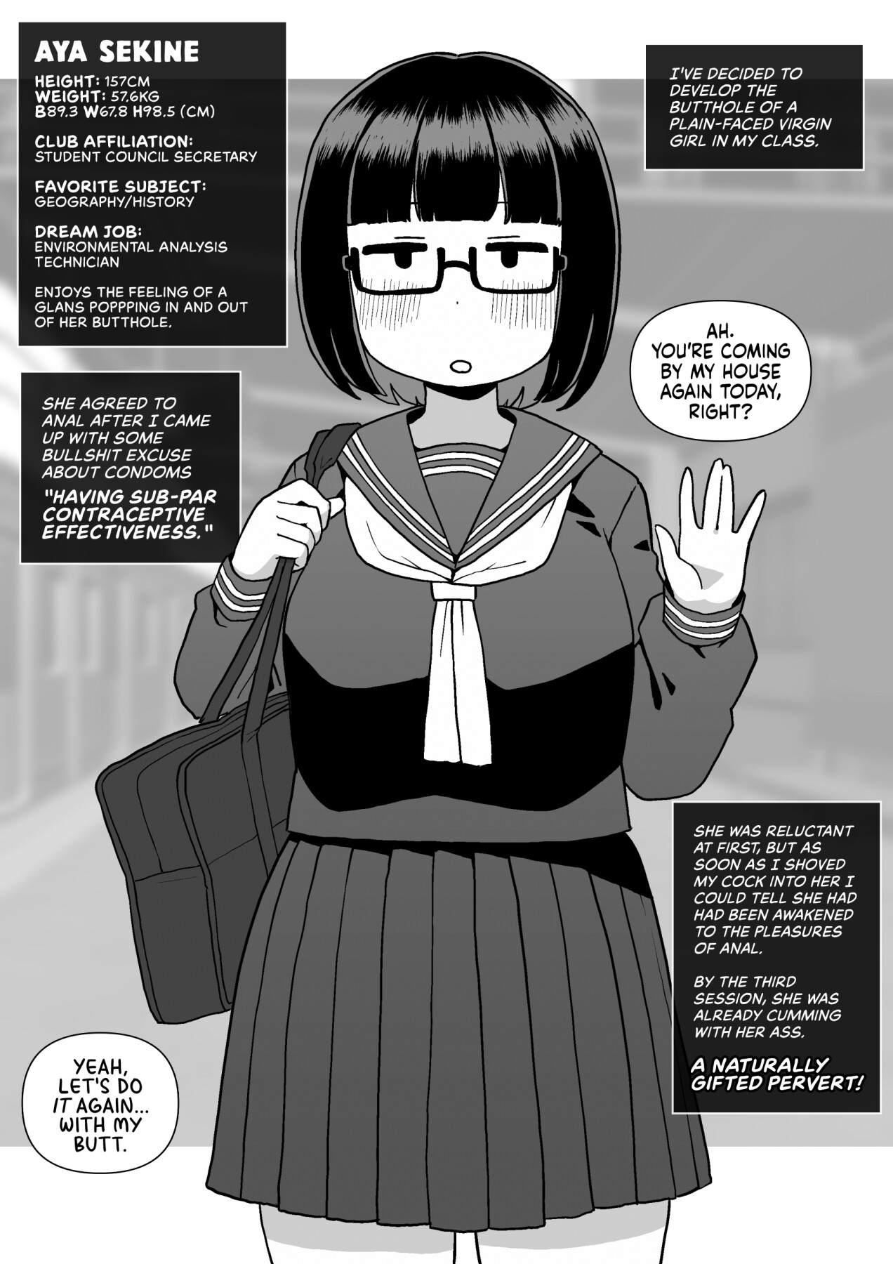 Hentai Manga Comic-Anal development of my plain-faced virgin classmates-Read-2